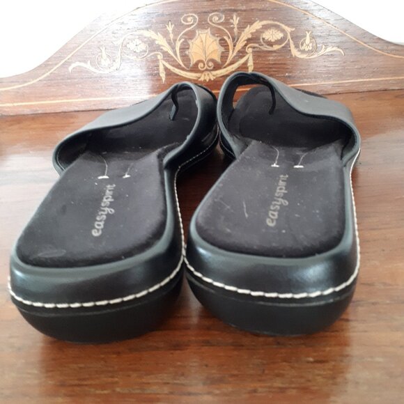 Black Leather Sandals by Easy Spirit in Size 7 - Picture 3 of 6